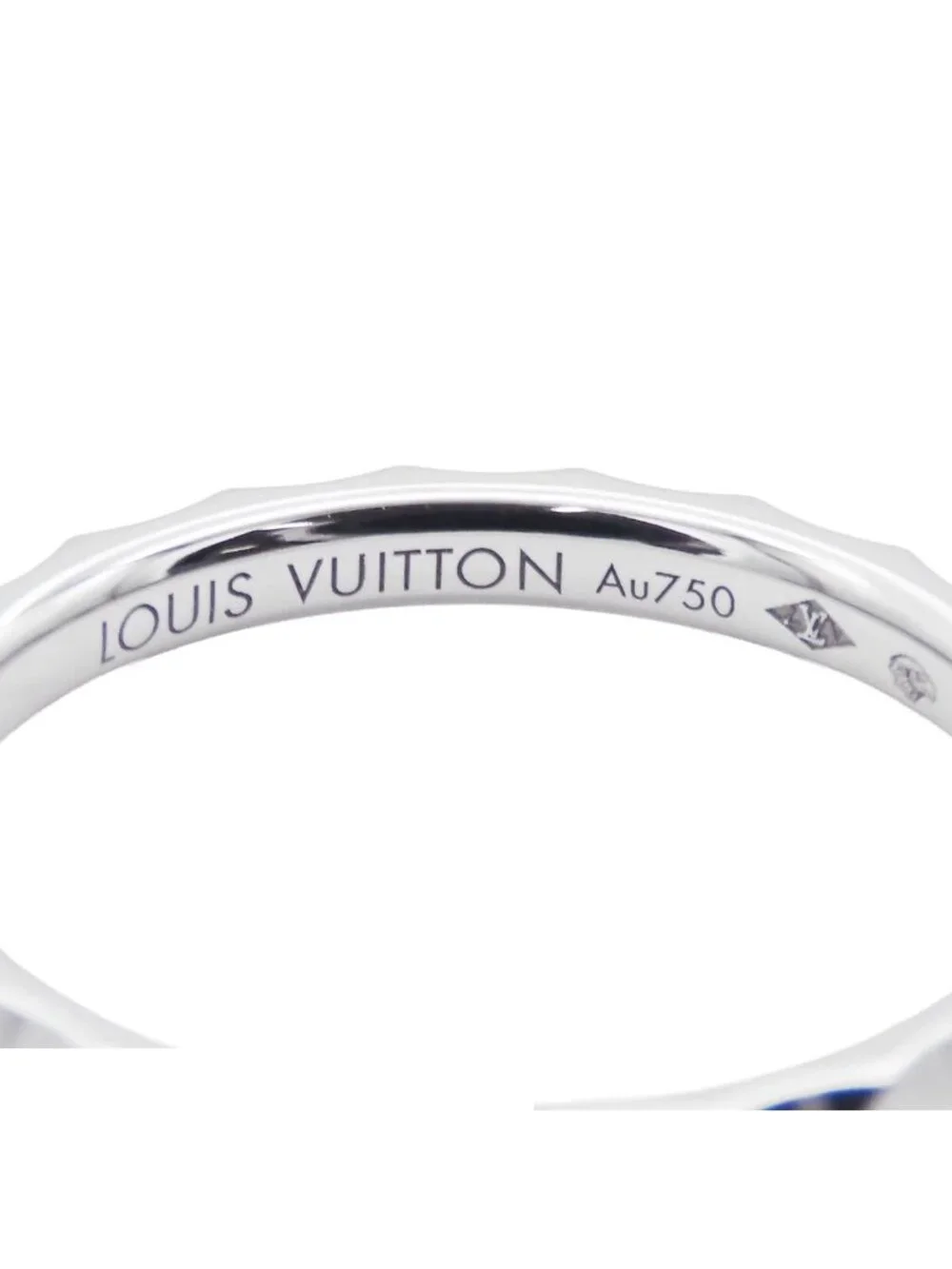 Louis Vuitton Marriage Ring Monogram Infini White Gold 18K